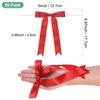 Unique Bargains Polyester Craft DIY Decorative Ribbon Twist Tie Bows 7x5" 50 Pcs - 3 of 4
