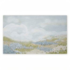 Stupell Industries Subtle Blue Floral Meadow Printed Outdoor Door Mat, design by Patricia Pinto, 18"x30" - 1 of 4