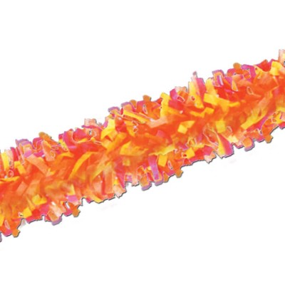 Beistle 25' Tissue Festooning Garland Golden-Yellow/Orange/Red 4/Pack 55598-GOR