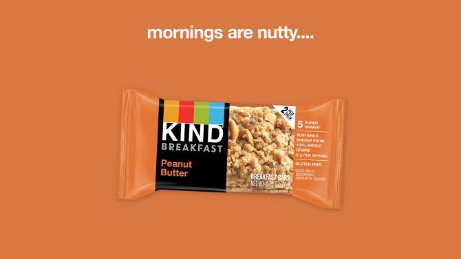 Kind Breakfast Peanut Butter Bars - 10.58oz, 2 of 14, play video