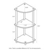 Furinno 3-Tier Corner Display Rack Multipurpose Shelving Unit Industrial Ladder Bookcase - 3 of 4