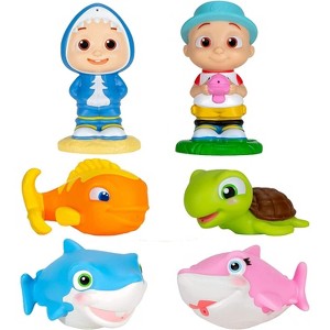CoComelon Water Squirter Toys for Pool & Bath, 6-Pack - Swim Figure Playset - Gift for Toddlers, Preschoolers, Kids - 18 months+ - 1 of 4