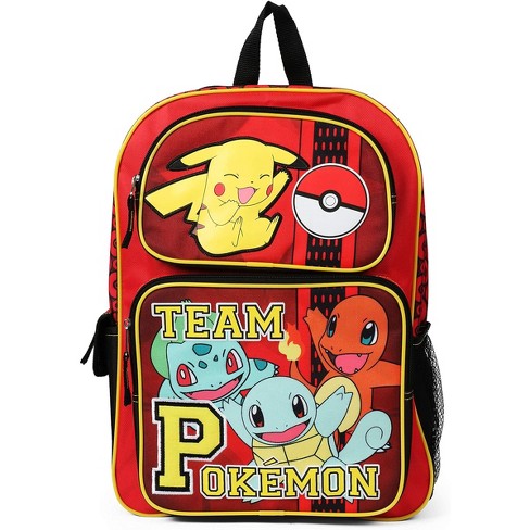 Pokemon 5-piece Set: 16 Backpack, Padded Utility Case, Small Utility Case,  Rubber Keychain, And Carabiner : Target