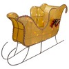 Northlight Lighted Shiny Sleigh Outdoor Christmas Decoration - 36" - Gold - Clear Lights - 2 of 3