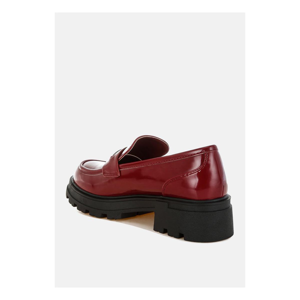 Женские туфли London Rag Womens Gleam Stride Faux Leather Chunky Loafers 8 — фото 3