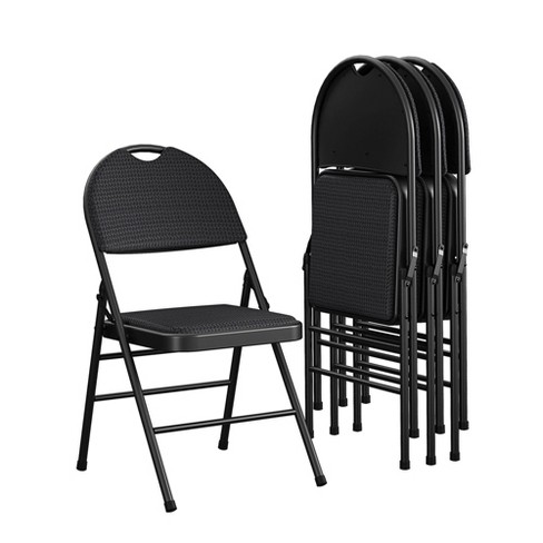 Black padded online chair