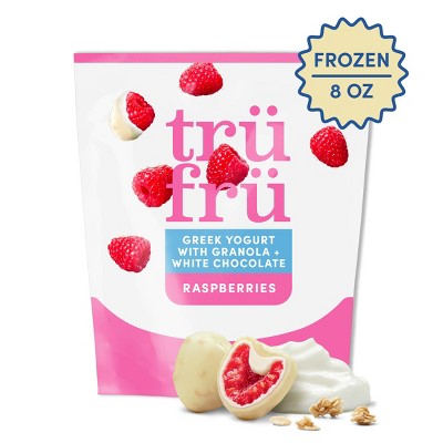 Tru Fru White Chocolate Raspberries Greek Yogurt with Granola - 8oz