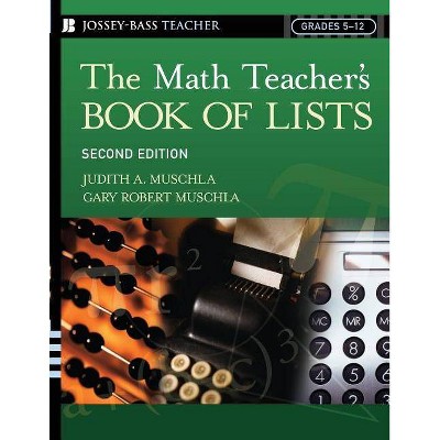 The Math Teacher's Book of Lists - (J-B Ed: Book of Lists) 2nd Edition by  Judith A Muschla & Gary R Muschla (Paperback)