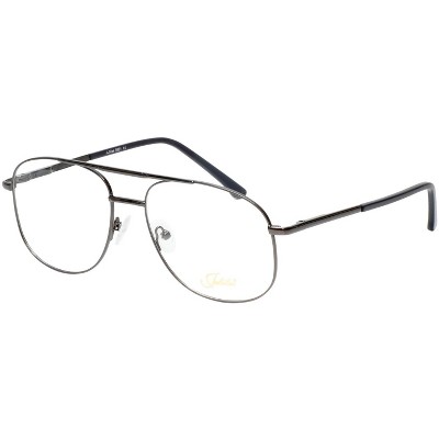 Scott&Zelda SZ7451 Unisex Classic Reading Glasses in Blue Gun Metal Silver 55 mm