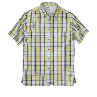 KingSize Short-Sleeve Plaid Sport Shirt