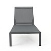 Patio Recliner,Outdoor Mesh Chaise Lounge With Adjustable Backrest,Patio Recliner Chair,Recliner Chair For Patio,Poolside-Cuddlewood - 3 of 4