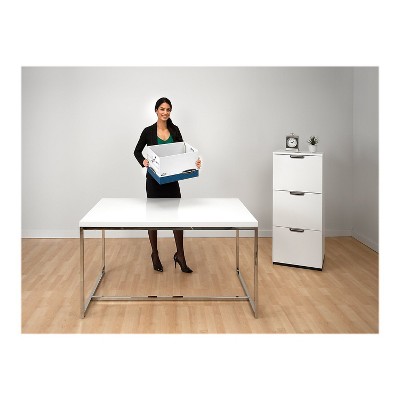 Presto White and Blue Heavy-Duty Corrugated Storage Box