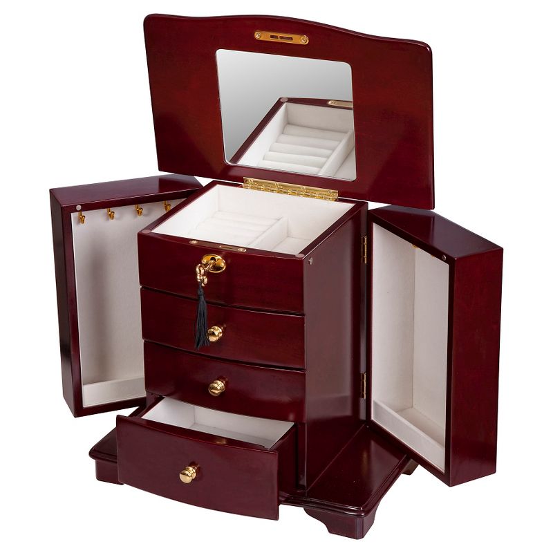 Mele Designs Waverly Women&#39;s Wooden Jewelry Box - Cherry, 2 of 5