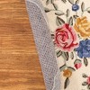 Collections Etc French Floral Hooked Scalloped Edge Accent Rug - 3 of 3