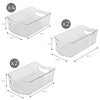 Smart Design Set of 18 Clear Refrigerator & Freezer Organization Bins - 4 of 4