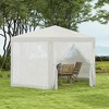 Outsunny 13' x 11' Outdoor Party Tent Hexagon Sun Shelter Canopy with Protective Mesh Screen Walls & Proper Sun Protection - 2 of 4