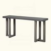 KIGFTSOD Geometric Design Console Table with Solid Pine Legs, Suitable for Entryway, Hallway, Living Room, Bedroom - 3 of 4