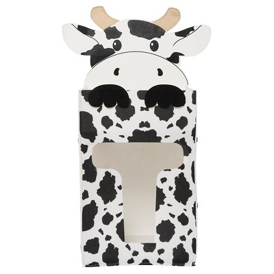 Sammy & Lou Felt Baby Nursery Diaper Storage Caddy - Cow