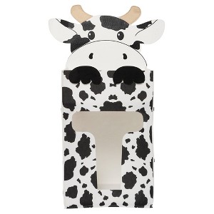 Sammy & Lou Felt Baby Nursery Diaper Storage Caddy - Cow - 1 of 4