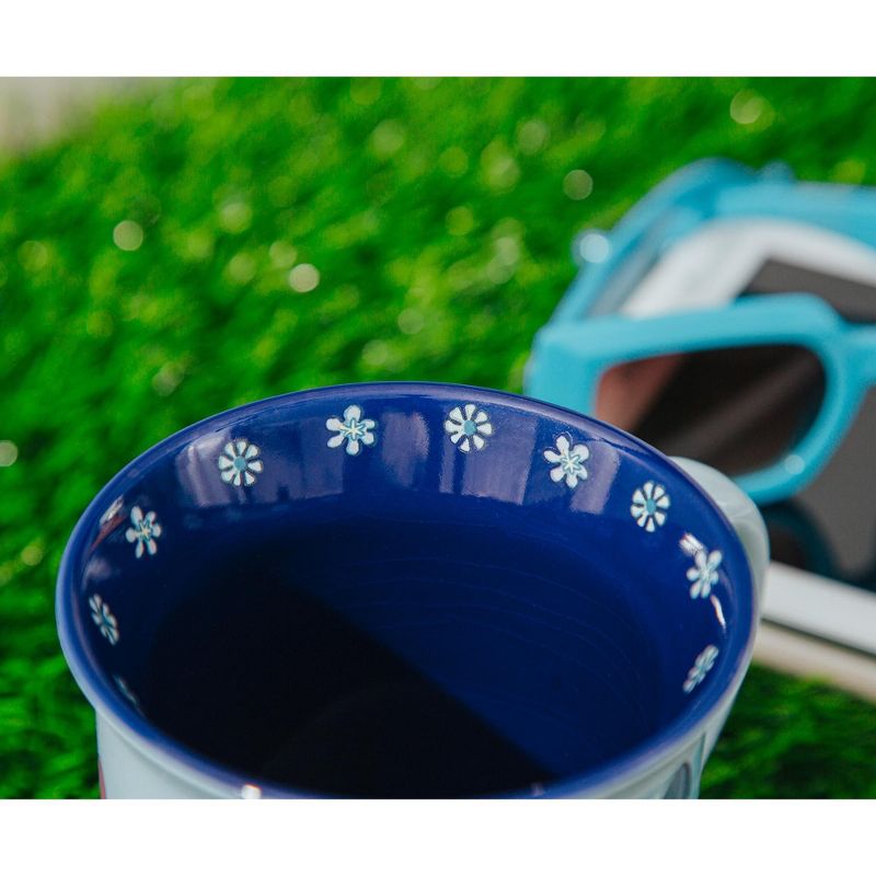 Silver Buffalo Disney Lilo & Stitch "Aloha" Wide Rim Ceramic Latte Mug | Holds 16 Ounces, 3 of 9