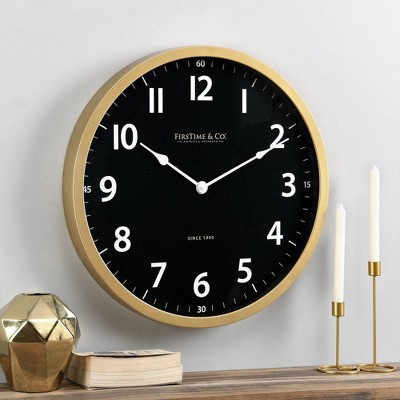 Chase Wall Clock Gold - FirsTime