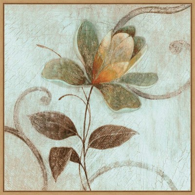 Amanti Art Floral Souvenir 1 by Okre Canvas Wall Art Print Framed 22 x 22-in.
