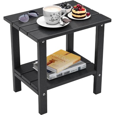 Acoinel HDPE Patio End Table for Outdoor