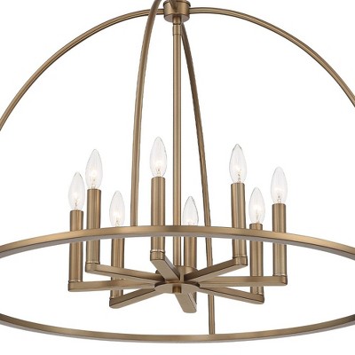 Abbott Vibrant Gold 8-Light Crystal Candle Chandelier