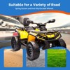 Jojoka 12V Ride On ATV 4 Wheeler Toy Car w/ 2 Spacious Seat, 2 Speeds,LED Lights,Spring Suspension,Bluetooth,Ideal Gift for 3+ - 4 of 4
