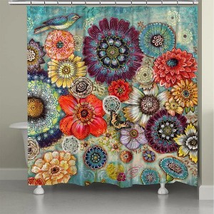 Laural Home Blue Bird Boho Shower Curtain - 1 of 1