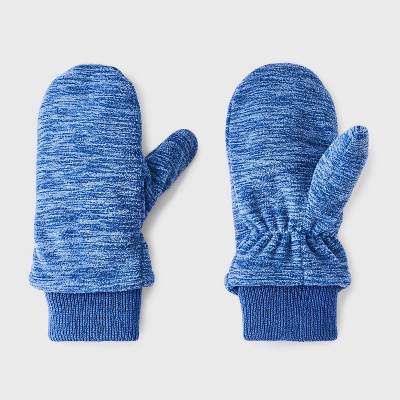 Image of Baby Fleece Mittens - Cat & Jack™ Blue 12-24M