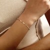 Ross-Simons 18kt Gold Over Sterling Paper Clip Link Bracelet - 2 of 4