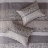 Gulches 7 Piece King Jacquard Comforter Set Grey and Taupe - 2 of 4