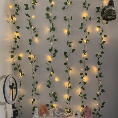 5' X 3.5' Led Vine Curtain String Lights Warm White - West & Arrow : Target