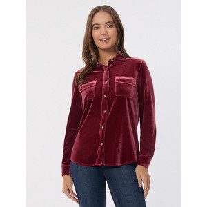 Jones New York Button-Front Velour Utility Shirt - 1 of 3