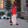 Gemmy Christmas Airblown Inflatable Mixed Media Gnome w/Curved Hat, 5 ft Tall, Multicolored - 2 of 2