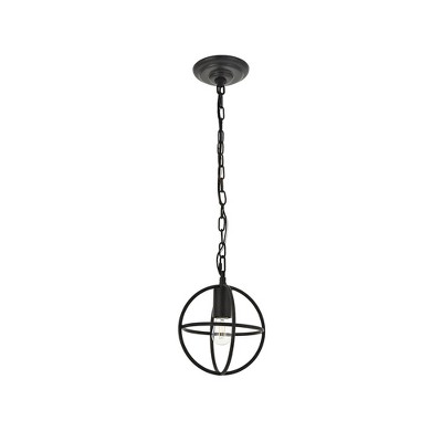 Octavia Dark Brown Metal Mid-Century Modern Pendant Light
