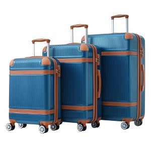 3 Piece Luggage Set, Hard Shell Luggage Set with Spinner Wheels & TSA Lock, Lightweight Travel Luggage Set for Business Trip (20'' 24'' 28'') - 1 of 4