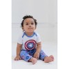 Marvel Avengers Hulk Captain America Spider-Man Baby Bodysuit Pants and Hat 3 Piece Outfit Set Newborn to Infant - 3 of 4