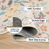 homfan Washable Area Rug Boho Floral Rugs for Living Room, Soft Low Pile Non Shedding Floor Carpet with Low Pile for Kitchen Dining Bedroom Nursery - 3 of 4