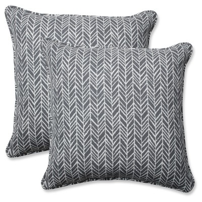 Outdoor/Indoor Herringbone Gray Throw 