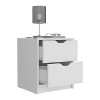 NicBex 2 Drawers Nightstand with Handle Free Design,Bedside Table with Storage Space,Modern Side Table for Bedroom - 4 of 4