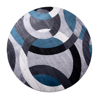 Flash Furniture Harken Collection Geometric Olefin Area Rug with Jute Backing, Living Room, Bedroom
