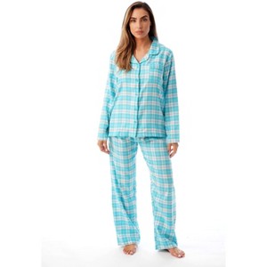 Just Love Womens Cozy Flannel Pajama Set  Warm, Long Sleeve Winter Sleepwear - 1 of 3