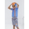 Blippi Rash Guard Swim Trunks and Cap 3 Piece Swimsuit Set Toddler - image 2 of 4