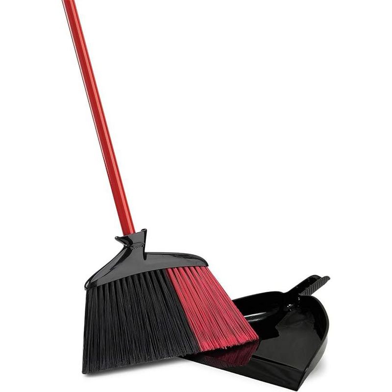 Libman High Power 13.75 in. W Stiff Recycled Plastic Broom with Dustpan, 1 of 3