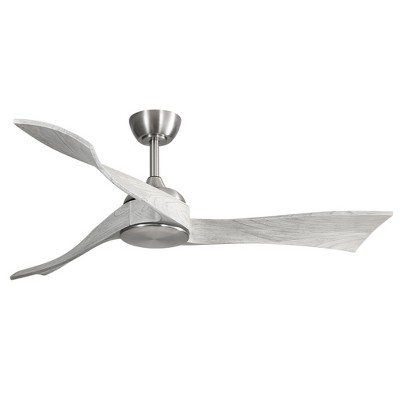 Sofucor 52'' Ceiling Fan without Light with 3 Solid Wood Blades 6 Speeds Remote Control