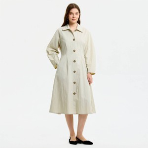 strapless open back dress Double Breasted Belted Blazer Dress main image 1