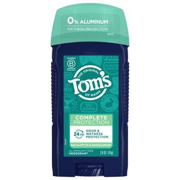 Tom's of Maine Complete Protection Deodorant - Eucalyptus & Sandalwood - 2.6oz - Trial Size