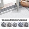 Modern Machine WashableArea Rug with Non Slip Backing Low Pile Accent Rug Foldable Contemporary Indoor Carpet - 3 of 4